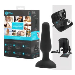b-Vibe Novice - rádiós anál vibrátor kezdőknek (fekete)