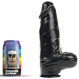 Dildo DP92B Panzer - prmium fekete 18 cm-es intim jtk