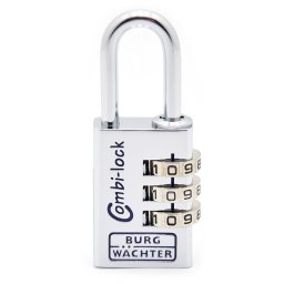 Burg Wachter(R) Combi Lock 90 30 Chromo SB számzáras lakat