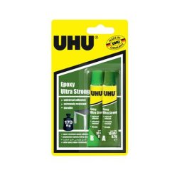 UHU Ragasztó, erős, kétkomponensű, 2x10 ml, UHU "Epoxy Ultra Strong"