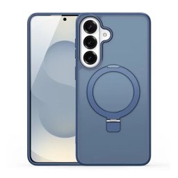 DUX DUCIS YIND szilikon telefonvédő (ütésállóság, kameravédő, matt, MagSafe, kitámasztó) SÖTÉTKÉK Samsung Galaxy S26 Plus (SM-S947)