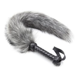 Whip for Caress - rzki korbcs, 45 cm szrke