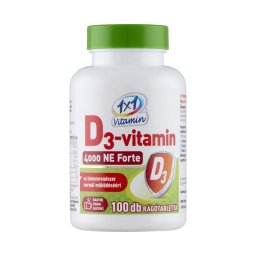 1×1 Vitamin D3-vitamin 4000 NE Forte lime ízű rágótabletta 100x