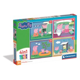 Peppa malac Adventures 4 az 1-ben puzzle Clementoni