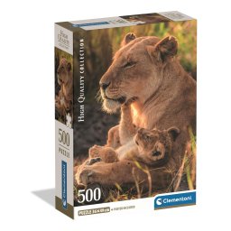 Oroszlán Feline Love 500 db-os Compact puzzle Clementoni