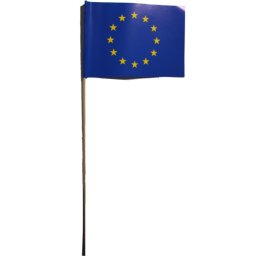 EU papír zászló, 10 darab