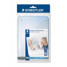 STAEDTLER Üzenőtábla, öntapadó, írható, 21x14,8 cm, STAEDTLER "Lumocolor Memo Board 641 MB"