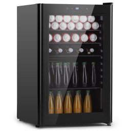 Klarstein Beercave 115 Hűtőszekrény 115 ltr 4 polc Háromszorosan szigetelt üvegajtó Érintős (HEA13-Beercave-115-E)