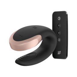 Satisfyer Double Love - App- és távirányítós párvibrátor (fekete)