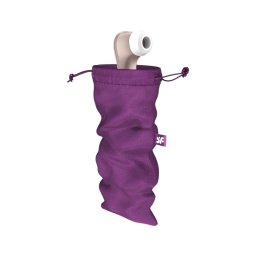 Satisfyer Treasure Bag L - diszkrét tároló táska - közepes (lila)