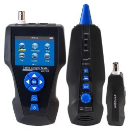 LAN kábel tesztelő TLCD8601S LCD kijelzővel, koax, Cat3/Cat5E/Cat6/Cat7, UTP/STP, USB, PoE, ping, szonda, anti-hurok védelemmel