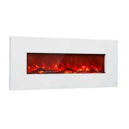 Klarstein Lausanne Long, elektromos kandalló, 1600 W, 2 fűtési fokozat, 128 cm (FP16-Lausanne-White)