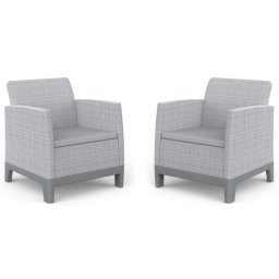 Keter SCANDI FORMA DUO kerti bútor szett - 2 fotel, Ash grey / Storm grey