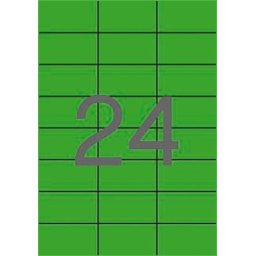 APLI Etikett, 70x37 mm, színes, APLI, zöld, 2400 etikett/csomag