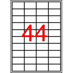 APLI Etikett, 48,5x25,4 mm, poliészter, kerekített sarkú, APLI, átlátszó, 440 etikett/csomag