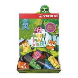 STABILO Szövegkiemelő display, 2-5 mm, STABILO "Boss Mini Animal Vibes", vegyes