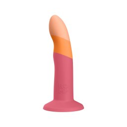 ROMP Dizi - rugalmas szilikon dildó (pink-narancs)