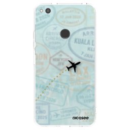 Átlátszó szilikon tok az alábbi mobiltelefonokra Huawei P9 Lite 2017 - FLIGHT PATH