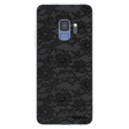 Átlátszó szilikon tok az alábbi mobiltelefonokra Samsung Galaxy S9 G960F - Dark Elegance