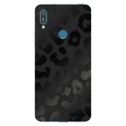Átlátszó szilikon tok az alábbi mobiltelefonokra Huawei Y7 2019 - Midnight Leopard