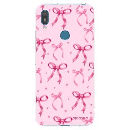 Átlátszó szilikon tok az alábbi mobiltelefonokra Huawei Y7 2019 - Bow Aesthetic