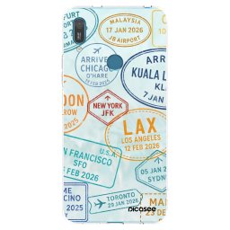 Átlátszó szilikon tok az alábbi mobiltelefonokra Huawei Y7 2019 - PASSPORT EDITION