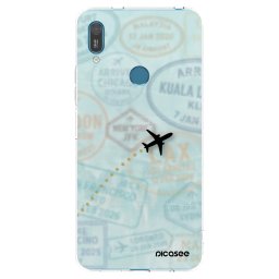 Átlátszó szilikon tok az alábbi mobiltelefonokra Huawei Y7 2019 - FLIGHT PATH