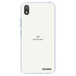 Átlátszó szilikon tok az alábbi mobiltelefonokra Xiaomi Redmi 7A - Girl, do it for you