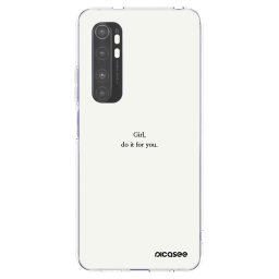 Átlátszó szilikon tok az alábbi mobiltelefonokra Xiaomi Mi Note 10 Lite - Girl, do it for you