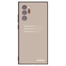 Fekete szilikon tok az alábbi mobiltelefonokra Samsung Galaxy Note 20 Ultra - Positive Vibes