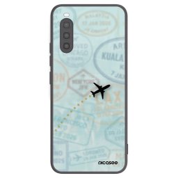Fekete szilikon tok az alábbi mobiltelefonokra Sony Xperia 10 II - FLIGHT PATH