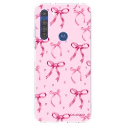Átlátszó szilikon tok az alábbi mobiltelefonokra Motorola Moto G8 - Bow Aesthetic
