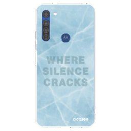 Átlátszó szilikon tok az alábbi mobiltelefonokra Motorola Moto G8 - SILENCE