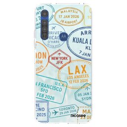 Átlátszó szilikon tok az alábbi mobiltelefonokra Motorola Moto G8 - PASSPORT EDITION