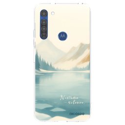 Átlátszó szilikon tok az alábbi mobiltelefonokra Motorola Moto G8 - NOTHERN SILENCE