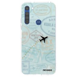 Átlátszó szilikon tok az alábbi mobiltelefonokra Motorola Moto G8 - FLIGHT PATH