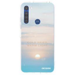 Átlátszó szilikon tok az alábbi mobiltelefonokra Motorola Moto G8 - COLD SKIES