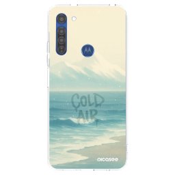 Átlátszó szilikon tok az alábbi mobiltelefonokra Motorola Moto G8 - COLD AIR