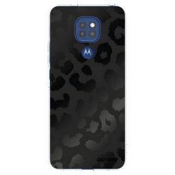 Átlátszó szilikon tok az alábbi mobiltelefonokra Motorola Moto G9 Play - Midnight Leopard