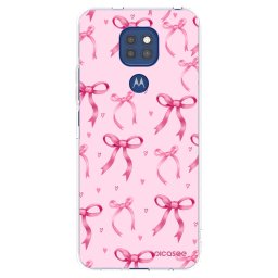 Átlátszó szilikon tok az alábbi mobiltelefonokra Motorola Moto G9 Play - Bow Aesthetic