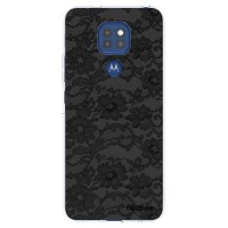 Átlátszó szilikon tok az alábbi mobiltelefonokra Motorola Moto G9 Play - Dark Elegance