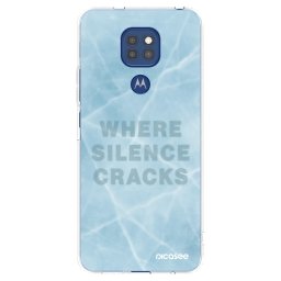 Átlátszó szilikon tok az alábbi mobiltelefonokra Motorola Moto G9 Play - SILENCE