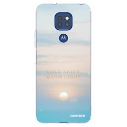 Átlátszó szilikon tok az alábbi mobiltelefonokra Motorola Moto G9 Play - COLD SKIES