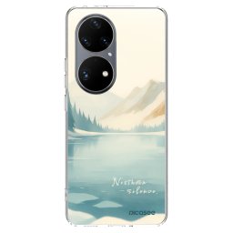 Átlátszó szilikon tok az alábbi mobiltelefonokra Huawei P50 - NOTHERN SILENCE