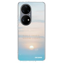 Átlátszó szilikon tok az alábbi mobiltelefonokra Huawei P50 - COLD SKIES