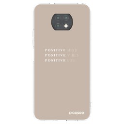 Átlátszó szilikon tok az alábbi mobiltelefonokra Xiaomi Redmi Note 9T - Positive Vibes