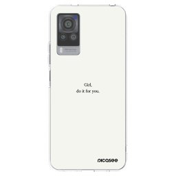 Átlátszó szilikon tok az alábbi mobiltelefonokra Vivo X60 Pro 5G - Girl, do it for you