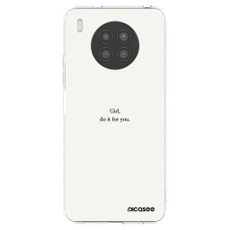Átlátszó szilikon tok az alábbi mobiltelefonokra Huawei Nova 8i - Girl, do it for you