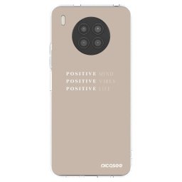 Átlátszó szilikon tok az alábbi mobiltelefonokra Huawei Nova 8i - Positive Vibes