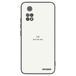 Fekete szilikon tok az alábbi mobiltelefonokra Xiaomi Poco M4 Pro - Girl, do it for you